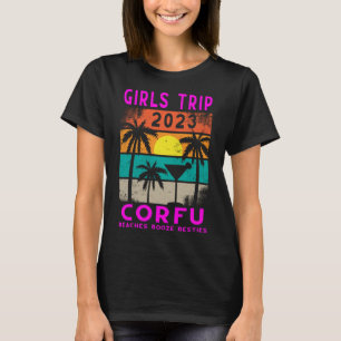 Corfu Girls Trip 2023 Students Women Besties Kavos T-Shirt