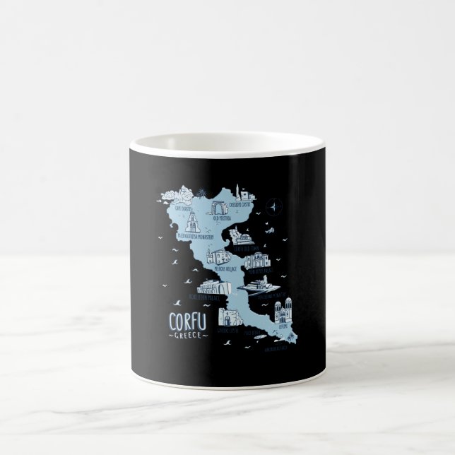 Corfu Greece Corfu Coffee Mug (Center)