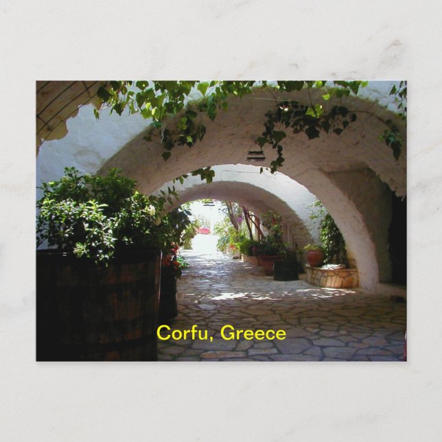 Corfu, Greece Postcard (Front)