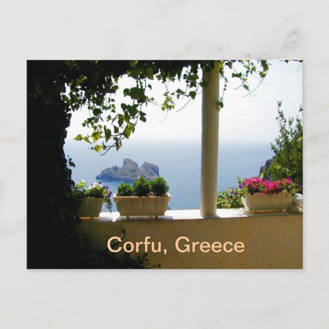 Corfu, Greece Postcard (Front)