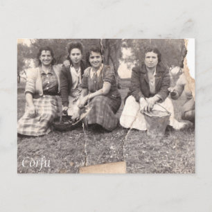 Corfu old photo postcard