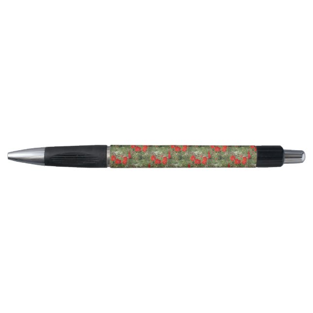 Corfu Red Poppies Pen (Front)