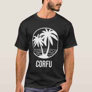 Corfu Vacation Palm Tree Ocean Holiday Summer T-Shirt