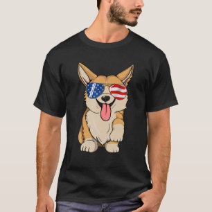 Corgi 4Th Of July Sunglasses Men Women USA America T-Shirt