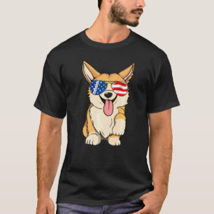 Corgi 4th Of July Sunglasses Men Women Usa America T-Shirt