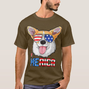 Corgi 4th Of July TMerica Men Women USA American F T-Shirt