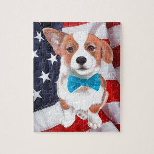 Corgi America Jigsaw Puzzle