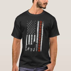 Corgi American Flag Corgi Men Women Fourth Of July T-Shirt