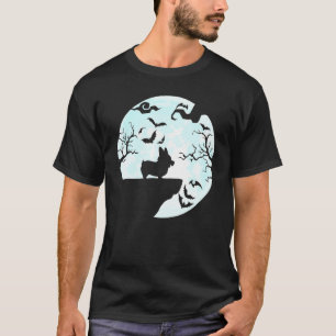 Corgi And Moon Halloween Corgi Dog T-Shirt