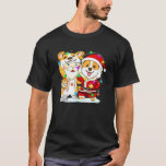 Corgi And Santa Costume Christmas Fairy Light T-Shirt<br><div class="desc">Corgi And Santa Costume Christmas Fairy Light</div>