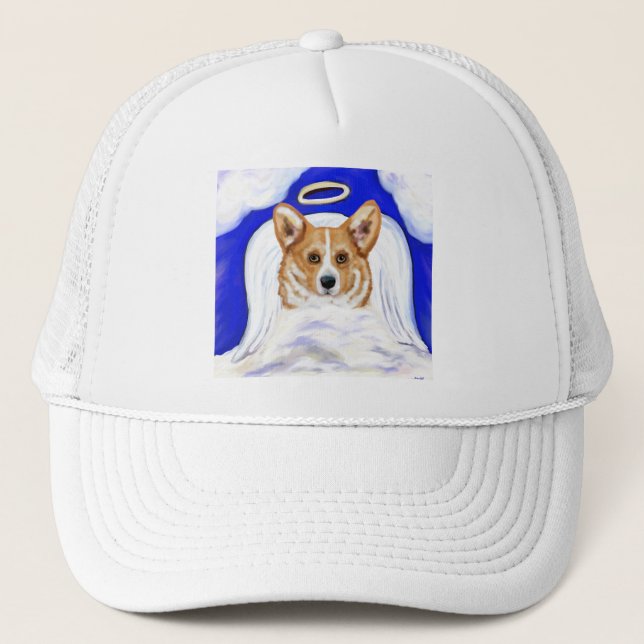 Corgi Angel Trucker Hat (Front)