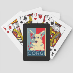 Corgi Art Dog Art for Fans Of Corgis Playing Cards