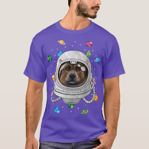 Corgi Astronaut Dog Deep In Space Cosmic Universe T-Shirt