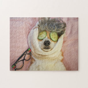 Corgi at the Spa jigsaw puzzle