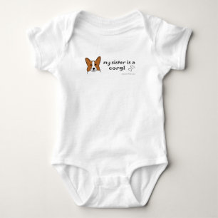 corgi baby bodysuit