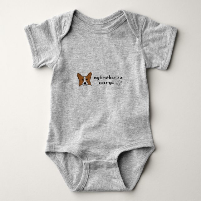 corgi baby bodysuit (Front)