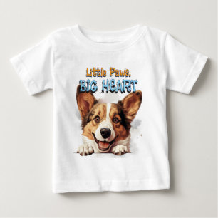 Corgi Baby Shirt   Small Paws Big Heart