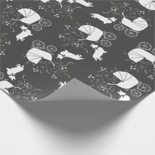 Corgi Baby Shower Dog Wrapping Paper