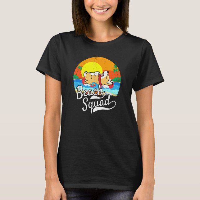 Corgi Beach Squad Graphic For Corgi T-Shirt (Front)