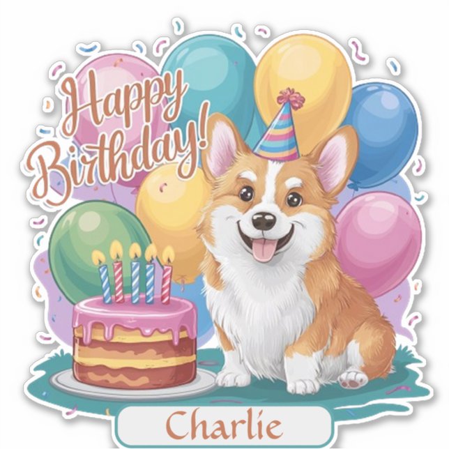 Corgi Birthday (Front)