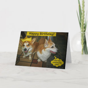 Corgi birthday card