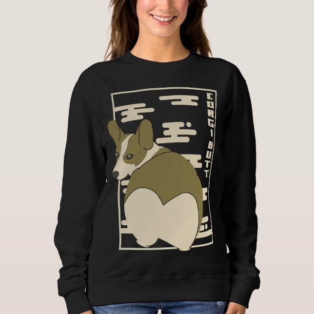 Corgi Butt  470 Sweatshirt (Front)