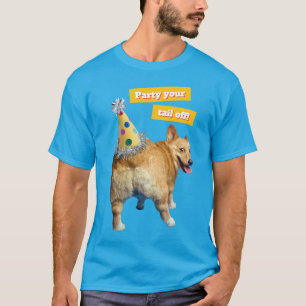 Corgi Butt Birthday Hat T-Shirt