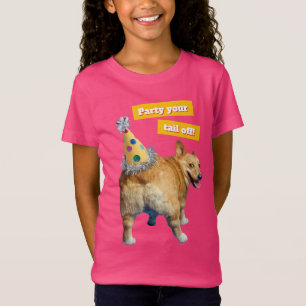 Corgi Butt Birthday Hat T-Shirt