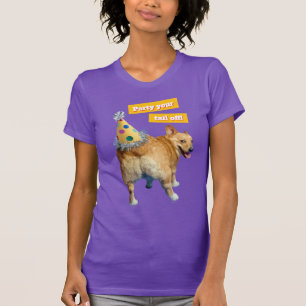 Corgi Butt Birthday Hat T-Shirt