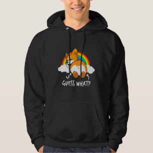 Corgi Butt Guess What Funny Hoodie