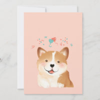Corgi Butt Pet Dog Illustration Portrait