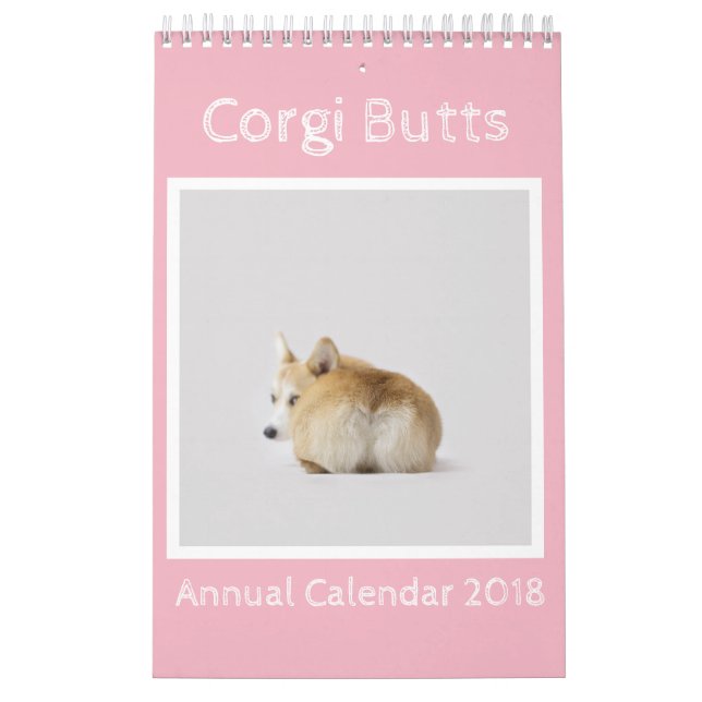 Corgi Butts Calendar 2018 (Cover)