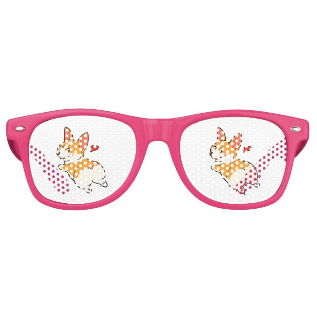 Corgi Butts Retro Sunglasses (Front)