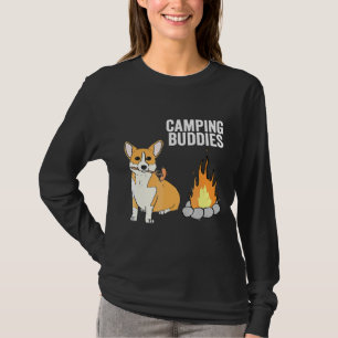 Corgi Camping Buddies Dog Camper T-Shirt