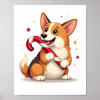 Corgi Candy Cane Joy