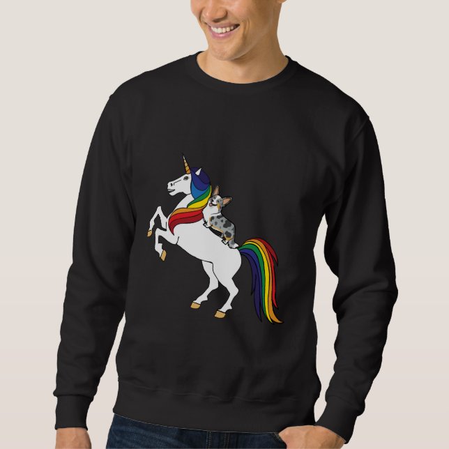 Corgi Cardigan Corgi Sweatshirt (Front)