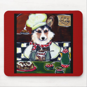 Corgi Chef Mouse Pad