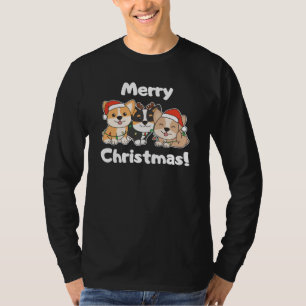Corgi Christmas Animals Cute Dogs Merry Christmas T-Shirt