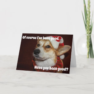 Corgi Christmas card