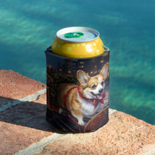 Corgi Christmas Festive Season Can Cooler