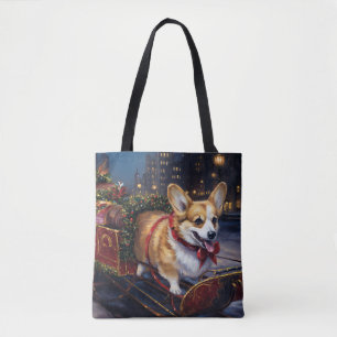 Corgi Christmas Festive Season Tote Bag