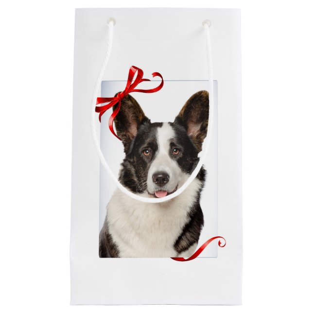 Corgi Christmas Gift Bag (Front)