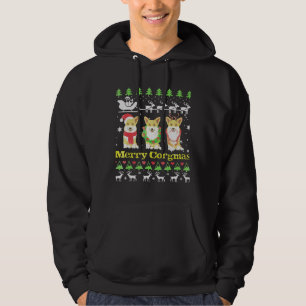 Corgi Christmas Merry Corgmas Ugly Xmas Hoodie