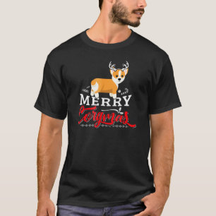 Corgi Christmas Pun Merry Corgmas T-Shirt