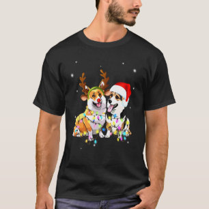 Corgi Christmas Reindeer Dog T-Shirt