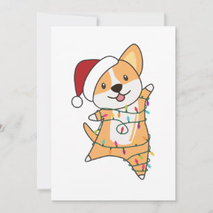 Corgi Christmas Snow Winter Animals Corgis Adult C Holiday Card