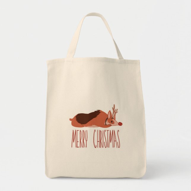 Corgi Christmas Tote Bag (Front)