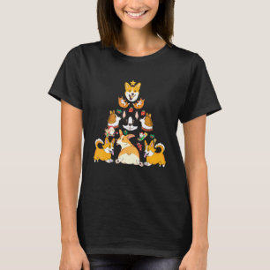 Corgi Christmas Tree Clothing Holiday Dog T-Shirt