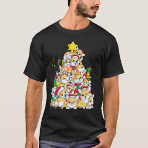 Corgi Christmas Tree Dog Santa Merry Corgmas Xmas T-Shirt