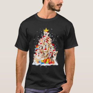 Corgi Christmas Tree Dog Santa Merry Corgmas Xmas T-Shirt